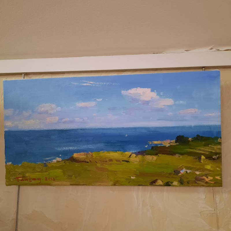 картинка Таалайбек Мусунманкулов " Озеро " х.м. 17*33,5,2018
