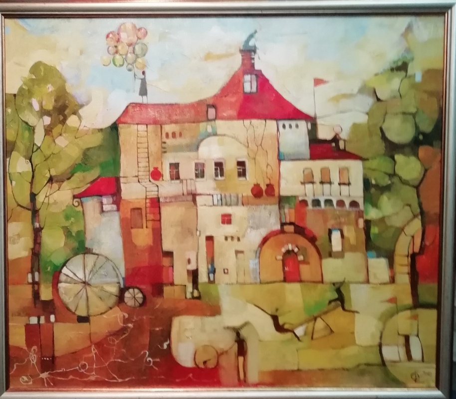 картинка Федулова "Качели" х.м. 60*70,2010