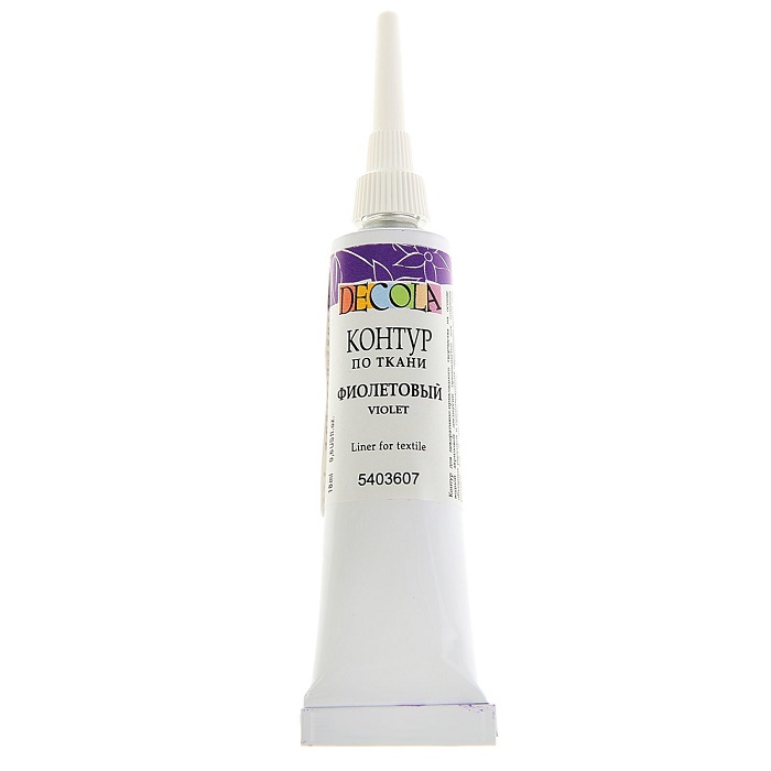 картинка Контур по ткани "Декола" фиолетовый
