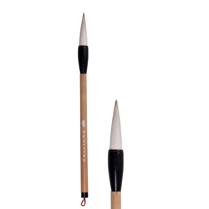 картинка Кисть серии CALLIGRA 218-6 коза, ручка бамбуковая, Хоббитания